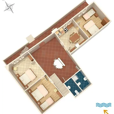 Seaside House Lumbarda, Korcula - 4422 * لومباردا